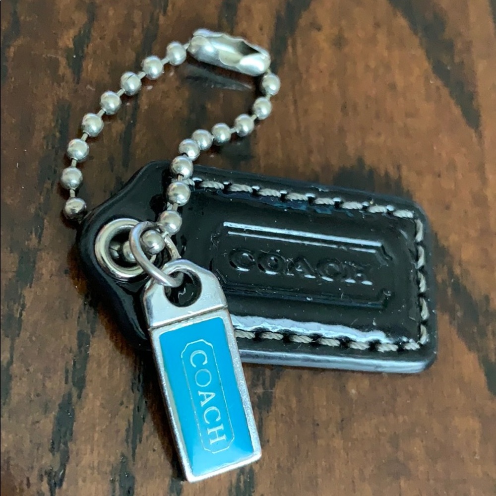 Coach Tag Black & Coach Tag Metal Mini Set Of 2